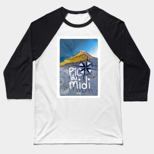 Pic du midi Baseball T-Shirt